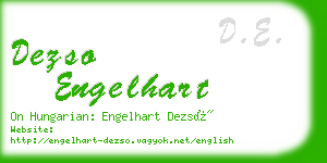 dezso engelhart business card